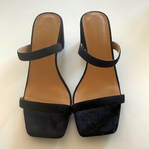 Banana republic faux suede strapped sandals